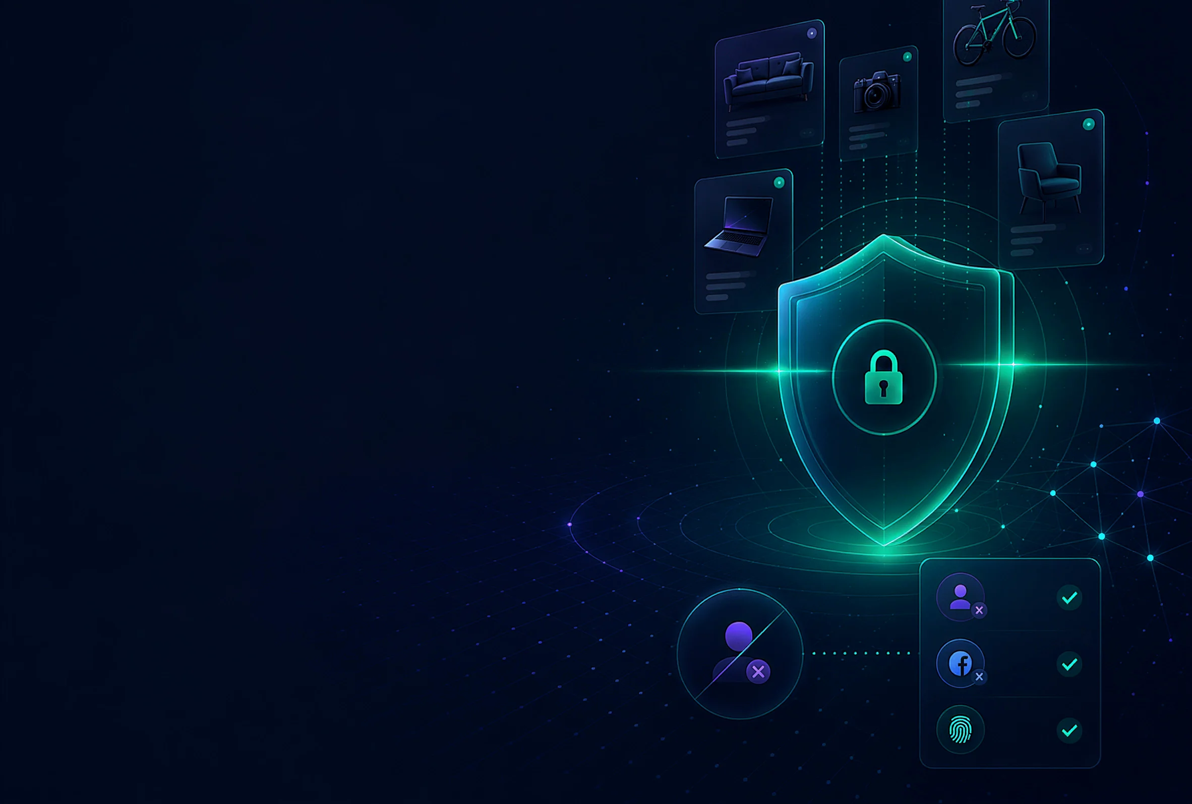 Shield icon representing account-independent marketplace scanning